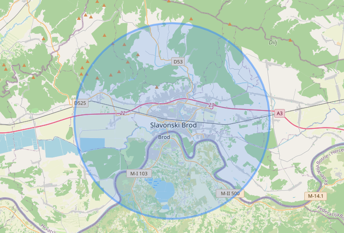 Slavonski brod map